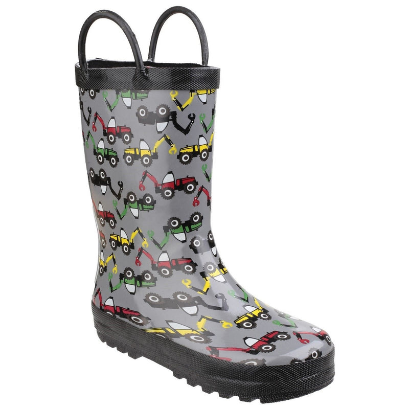 Kids Cotswold Puddle Wellingtons - Digger
