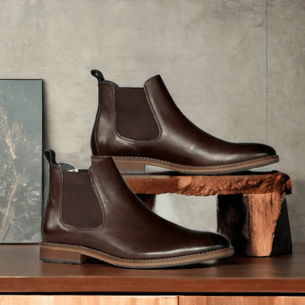 Mens Dubarry Steed Mahogany Brown Chelsea Boots - Mahogany