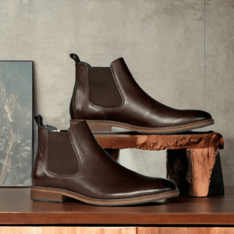 Mens Dubarry Steed Mahogany Brown Chelsea Boots - Mahogany