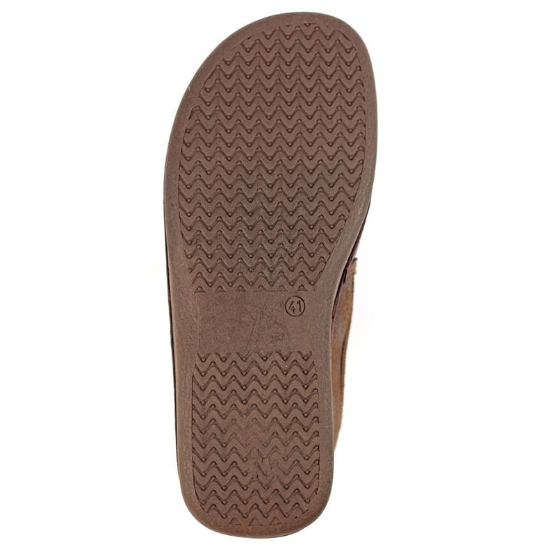 Mens Lazy Dogz Manor II Brown Slippers - Brown