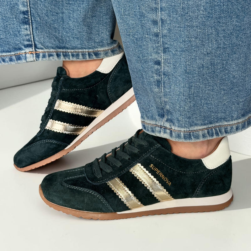 Womens Drilleys Ninety Nine Trainers - Jadeite Glow