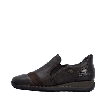Womens Rieker 44296 Mocha Casual Shoes - Mocha