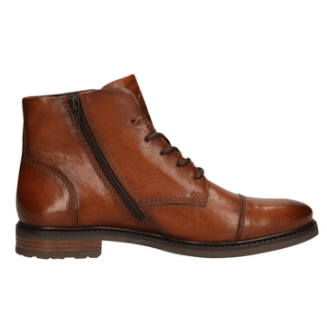 Bugatti Mens 9573E Marcello Tan Leather Ankle Boots - Cognac - Tan