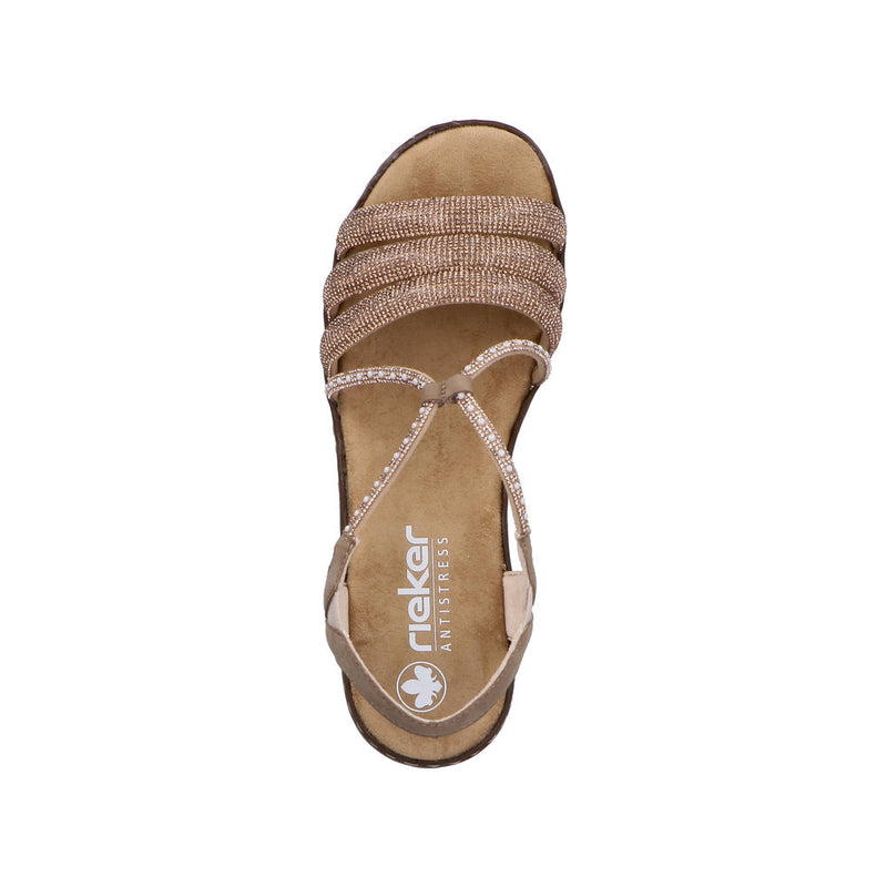 Rieker V2166, Sandali da Trekking Donna, Blu, 42 EU