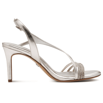 Womens Tamaris 28373 Silver Stiletto Heels - Platinum