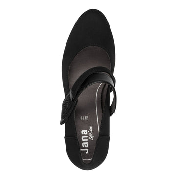 Womens Jana 24464 Block Heels - Black