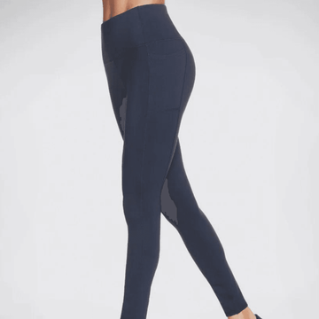Womens Skechers Go Walk High Waisted Leggings - Navy