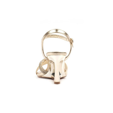 Womens Lunar Nadine Heeled Sandals - Gold