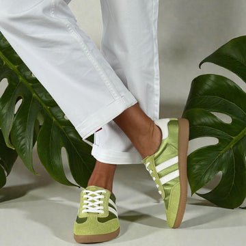 Womens Drilleys Ninety Trainers - Neon Green