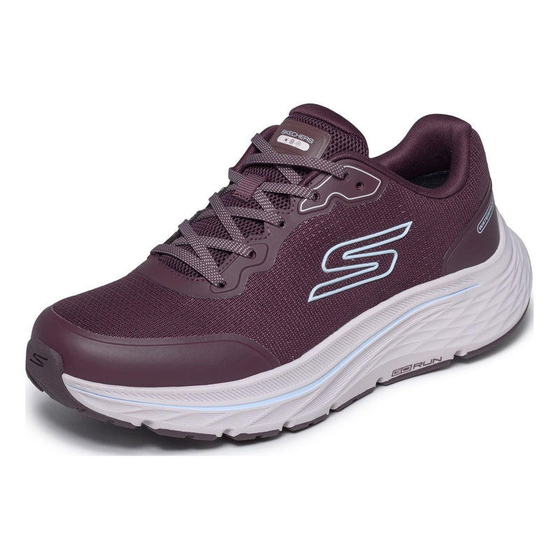 Womens Skechers 129056 Go Run Consistent 3 - Streamhaven Burgundy Waterproof Trainers - Burgundy