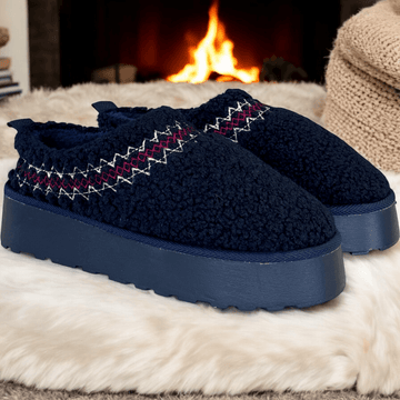 Womens Heavenly Feet Cosetto Slipper - Navy