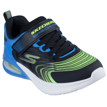 Boys Skechers Microscope Max Advance Trainers - Black