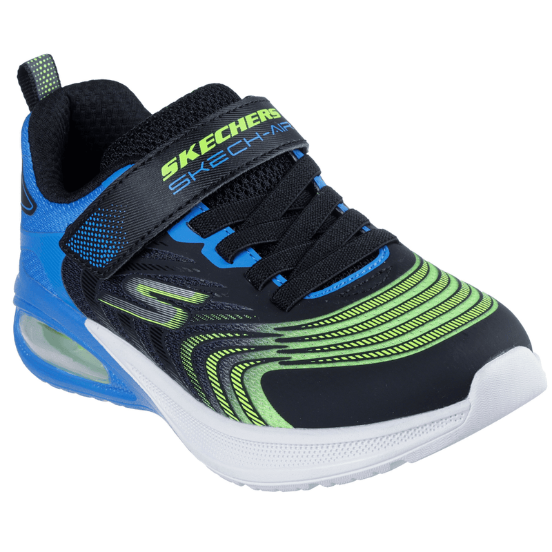 Boys Skechers Microscope Max Advance Trainers - Black