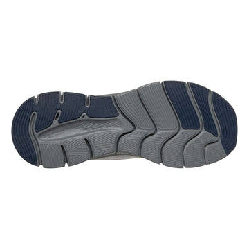 Mens Skechers Flex - Zayder Slip-Ins Trainers - Grey / Navy
