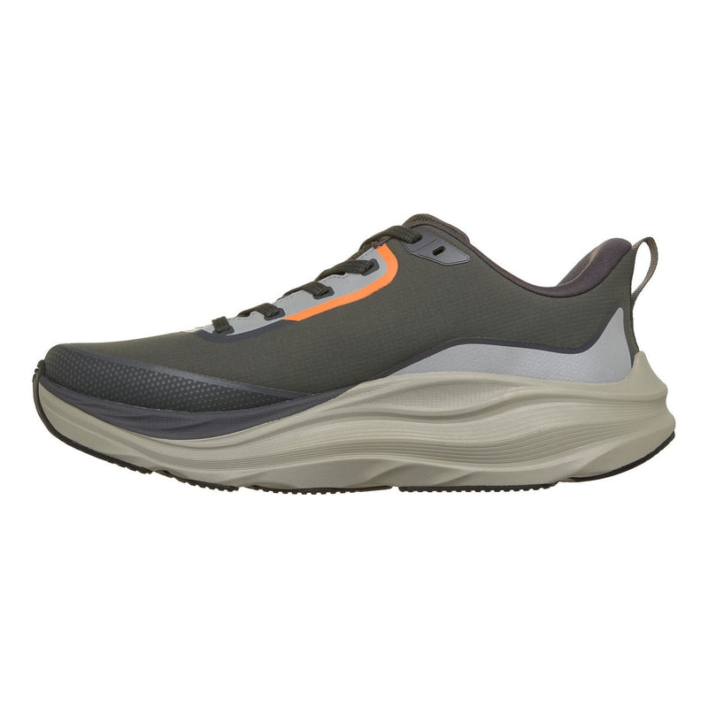 Mens Skechers Max Run - Vorteza Waterproof Trainers - Olive