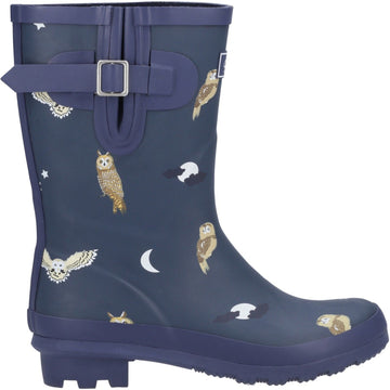 Womens Cotswold Woodland Mid Wellingtons - Owls