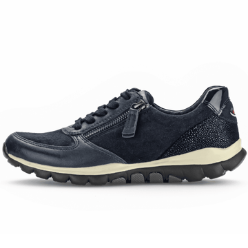 Womens Gabor Rolling Soft 76.968 Walking Trainers - Navy