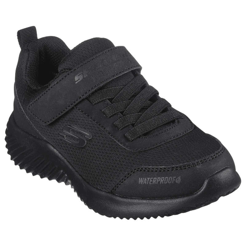 Boys Skechers Bounder Dripper Drop Waterproof Trainers - Black