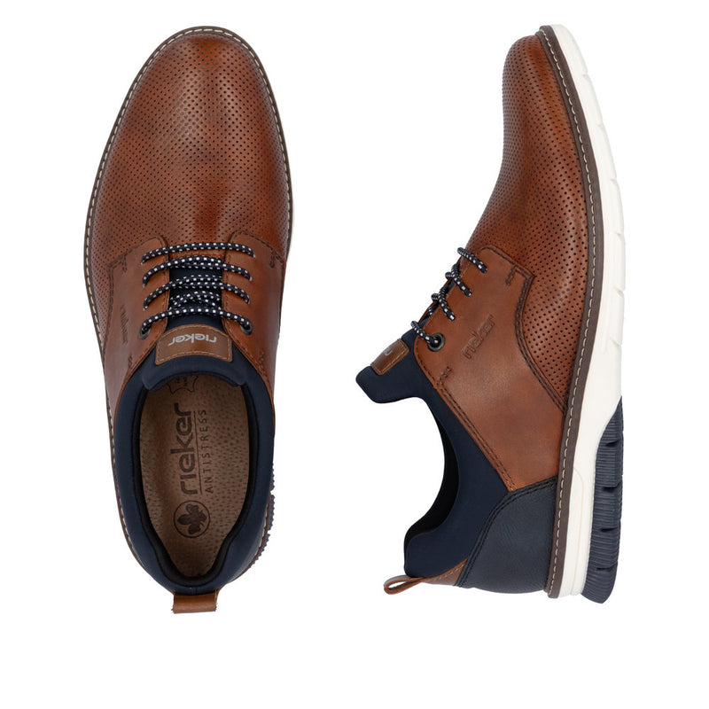 Mens Rieker 14450 Brown Formal Lace-up Shoe - Brown