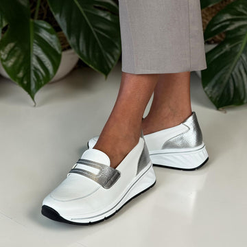 Womens Suave Como 6010 White Trainers - White