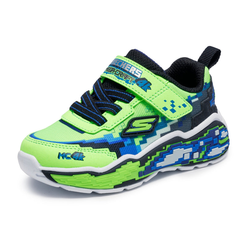 Boys Skechers 402162N Mega-Craft 4K Mega Scene Trainer - Infant - Lime