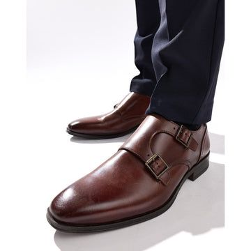 Mens Base London Cleric Dress Shoes - Burnt Tan