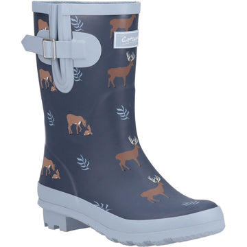 Womens Cotswold Woodland Mid Wellingtons - Deers