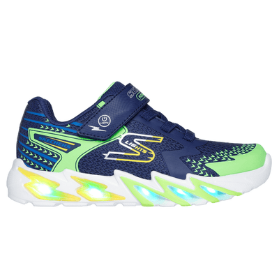 Skechers Boys S Lights Flex-Glow Trainers - Navy