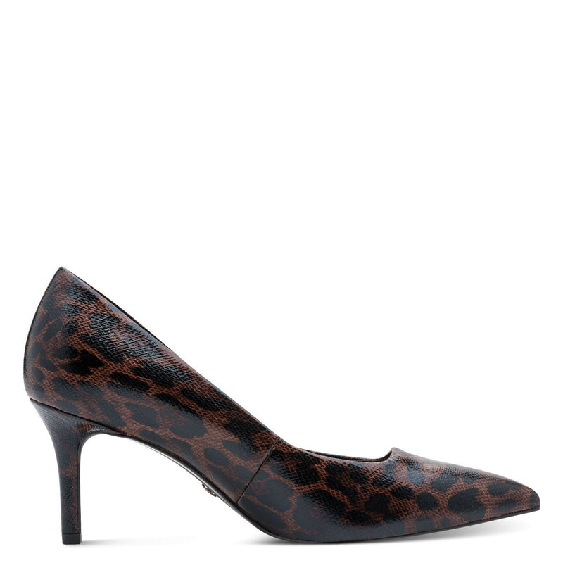 Womens Tamaris 22474 Court Shoes - Mocha Leopard