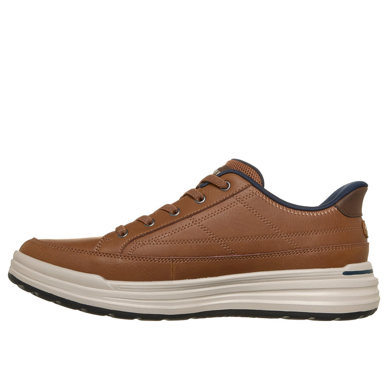 Mens Skechers 211234 Casual Slip-In Sterling Shoe - Luggage