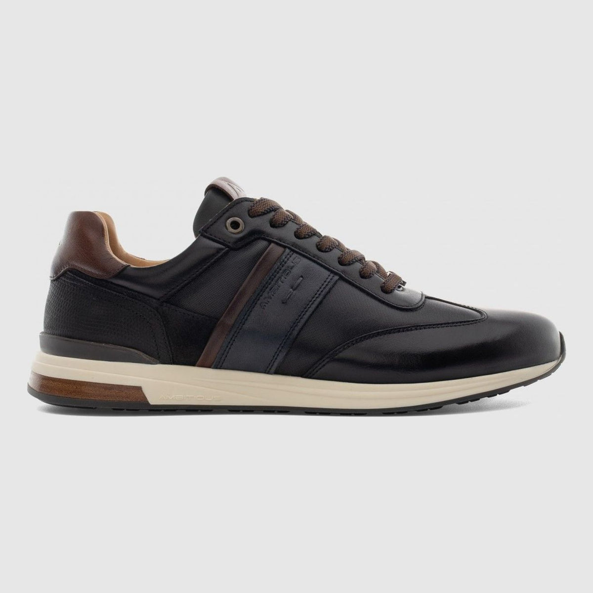 Mens Ambitious SLOW Panel Black Trainers