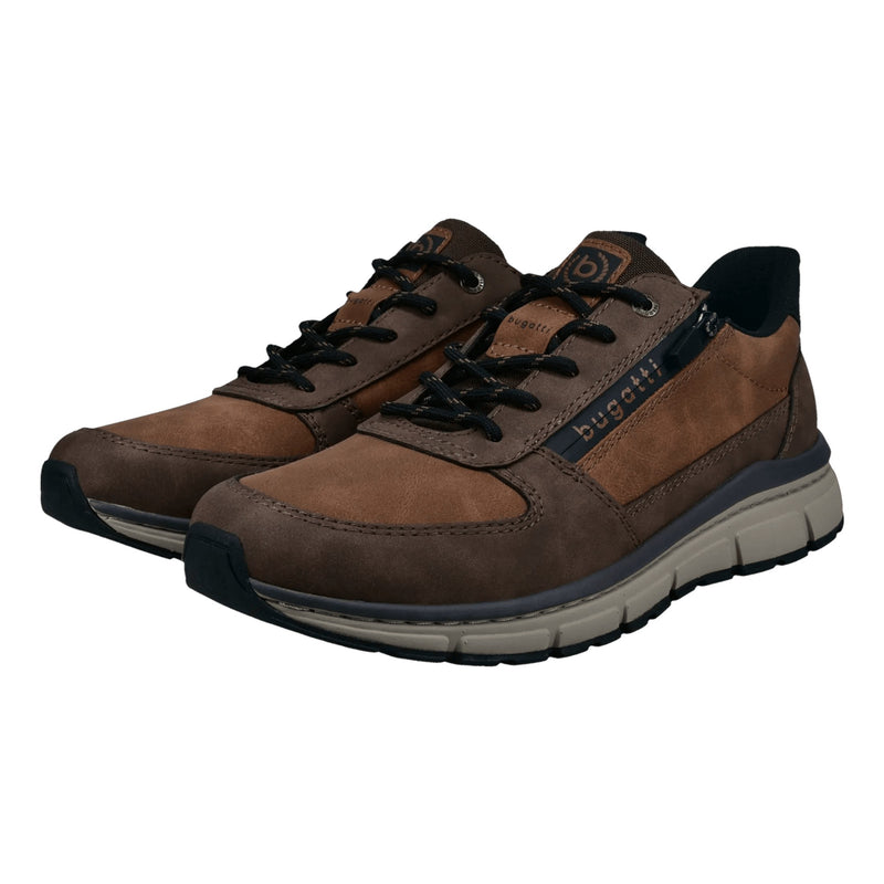Mens Bugatti AOS06 Cognac Trainers - Cognac