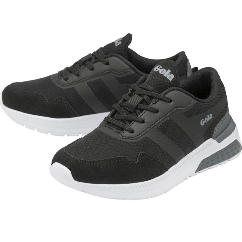 Gola Kids Atomics Black And Grey Trainers - Black