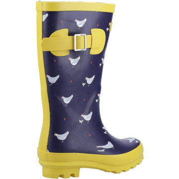 Kids Cotswold Farmyard Junior Chick Wellingtons - Chick