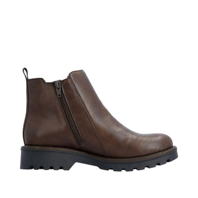 Womens Rieker 73250 Ankle Boots - Chestnut