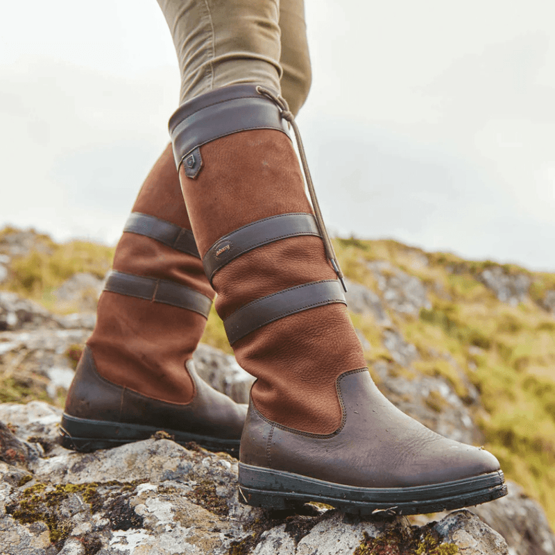 Womens Dubarry Galway Ladies Waterproof Country Boots - Walnut