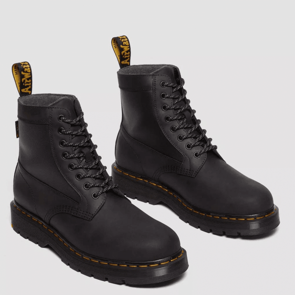 Womens Dr Martens 1460 Trinity Wintergrip Waterproof Black Boots - Black