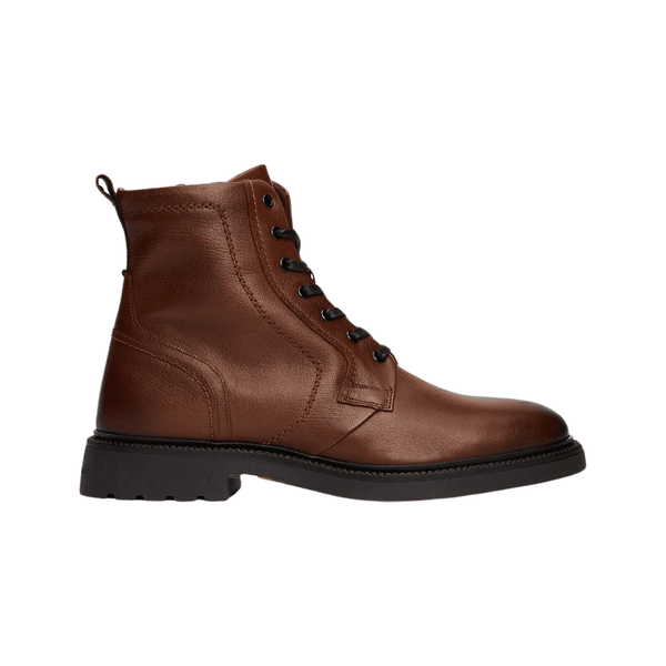 Mens Tommy Hilfiger 5183 Lightweight Leather Mid Boots - Winter Cognac