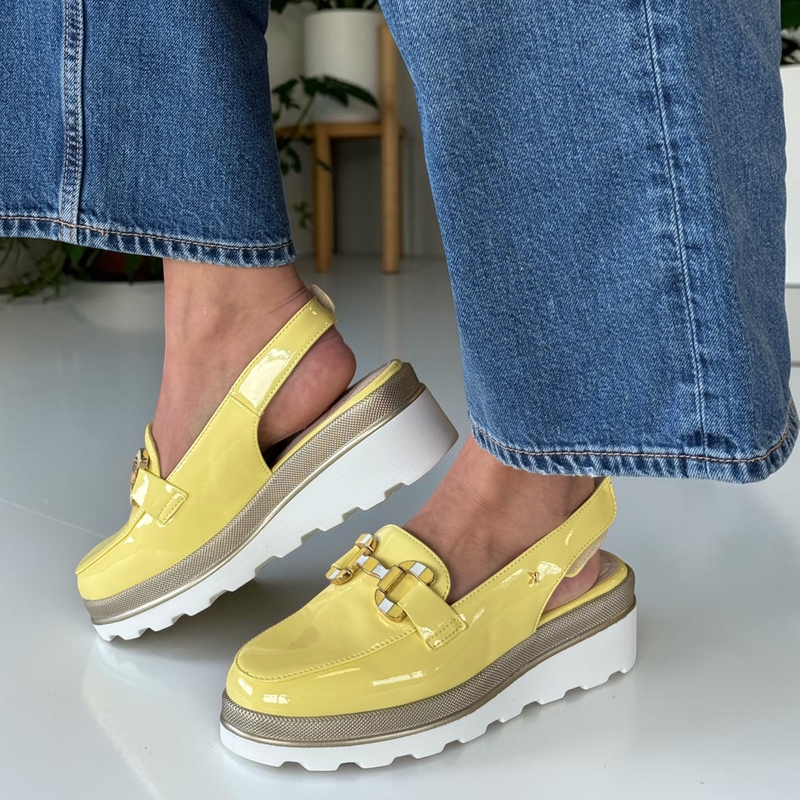 Womens Kate Appleby Hawkfield Slingback Platform Shoes - Sunflower