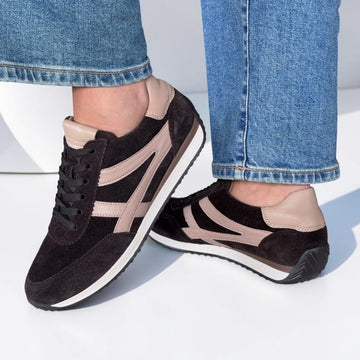 Womens Gabor 6032 Trainers - Dark Brown