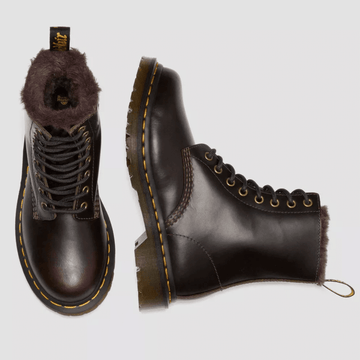 Womens Dr Martens 1460 Serena Fur Lined Boots - Taupe - Taupe