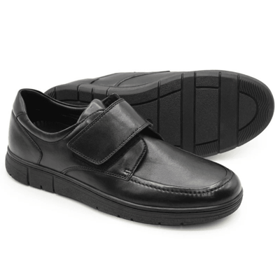 Dubarry Mens Briar Black Velcro Strap Shoes - Black