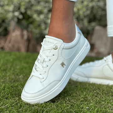 Womens Tommy Hilfiger Chunky Trainers - Grey Whisper