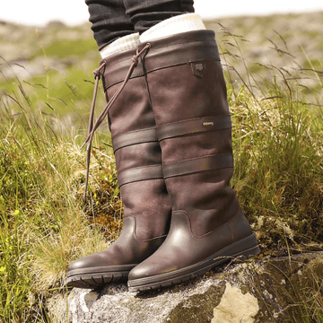 Womens Dubarry Galway Ladies Waterproof Country Boots - Mocha