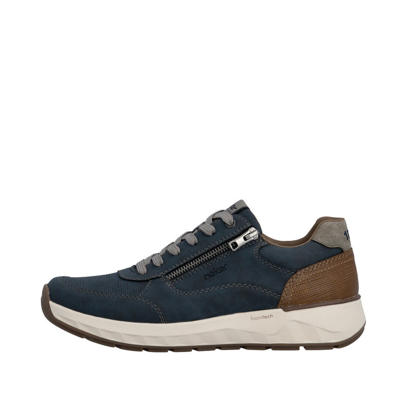 Mens Rieker 11504 Blue Trainers - Blue