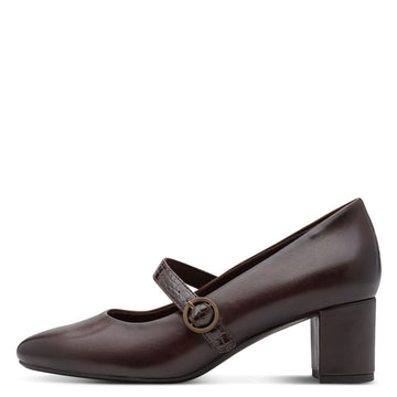 Womens Jana 22701 Block Heels - Mocca