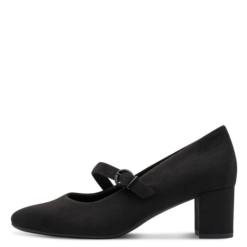 Womens Jana 24461 Block Heels - Black