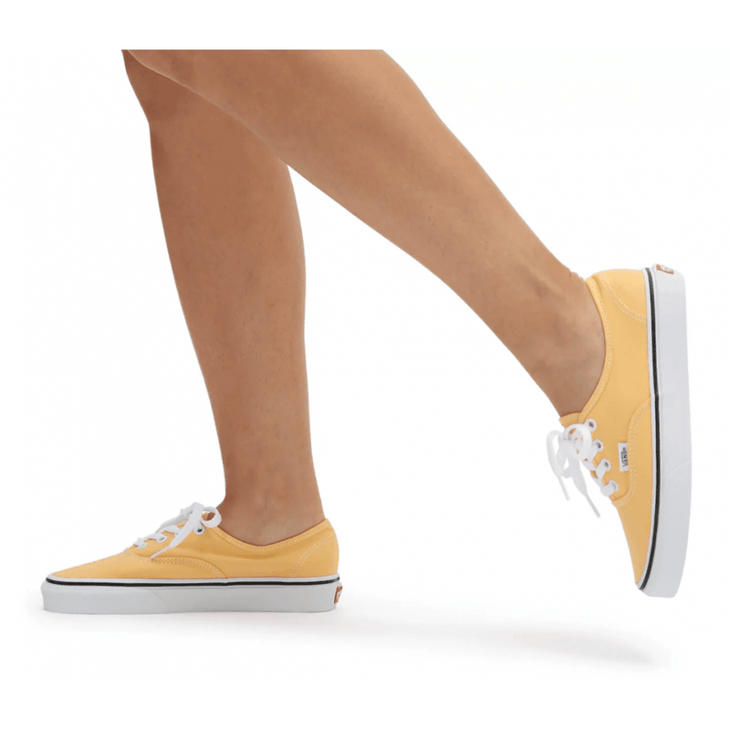 Unisex Vans Authentic Lace Up Trainers - Flax Yellow
