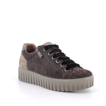Womens Igi 2168622 Brown Side Zip Trainers - Brown