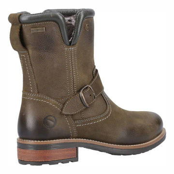 Womens Cotswold Kinsham Ankle Boots - Khaki